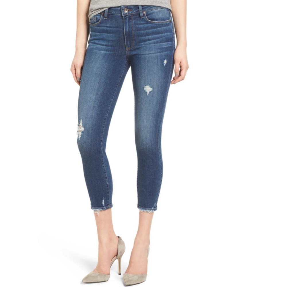 PAIGE Transcend Hoxton Crop Skinny Jeans